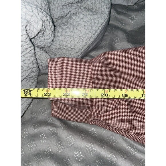 Brooks Brothers Shirt Mens Size XL Button Up Long Sleeve Red Knit Woven Cotton - Picture 11 of 12